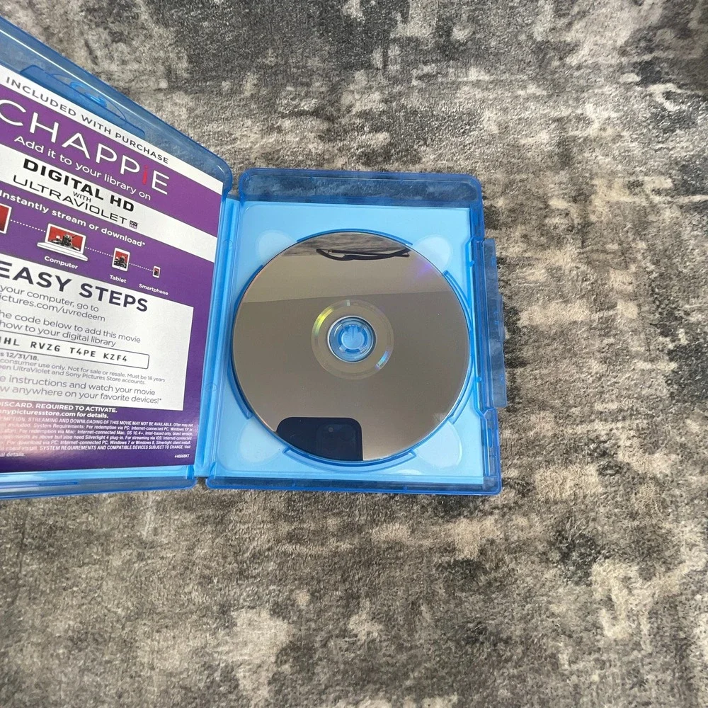 Chappie Blu-ray Mastered in 4K Neill Blomkamp Sci-Fi Movie Hugh Jackman
